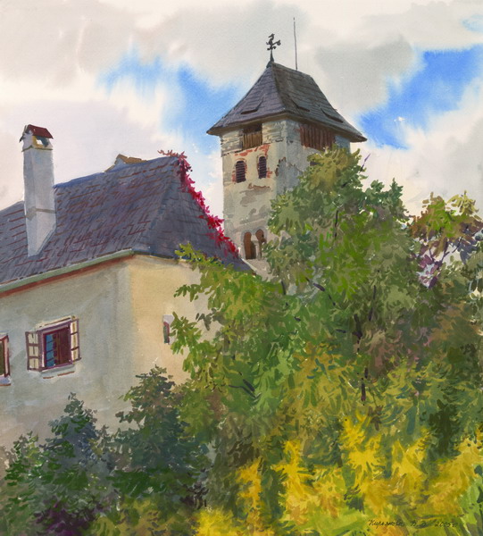 Victoria Kiryanova. Austria. View of Oberrann's castle, 2005