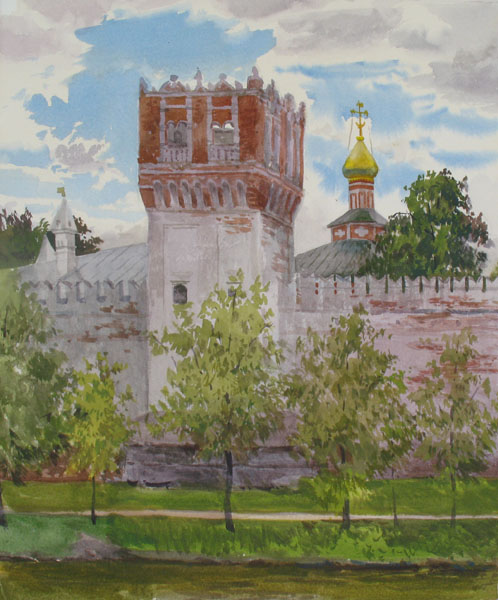 Victoria Kiryanova. Tower of Novodevichy monastery, 2008
