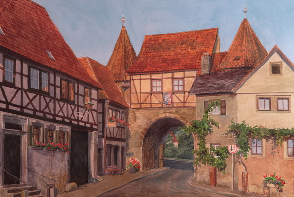 Victoria Kiryanova. Bavaria. Corner of old city, 2005
