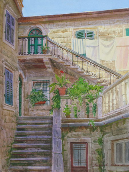 Victoria Kiryanova. Montenegro. Coutyard in Kotor, 2010