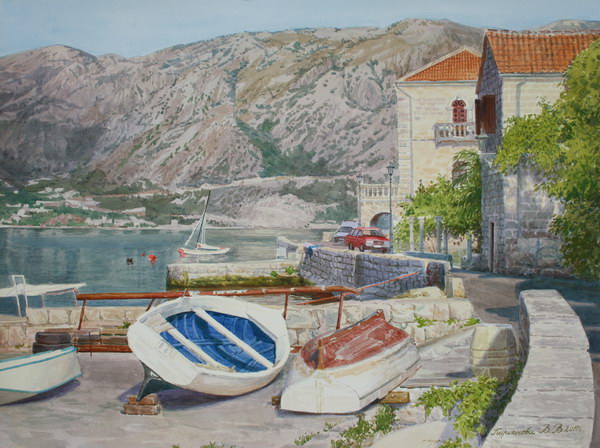 Victoria Kiryanova. Montenegro. Pier in Perast, 2010
