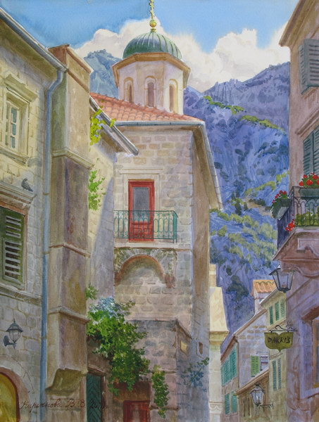 Victoria Kiryanova. Montenegro. Street in Kotor, 2010