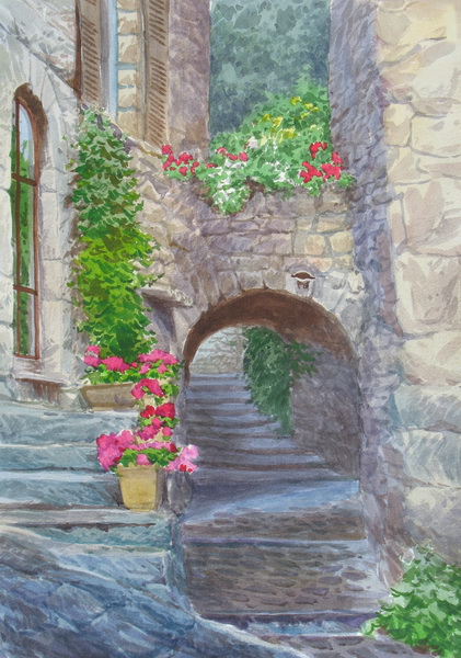 Victoria Kiryanova. Blooming court in Eze-village, 2010