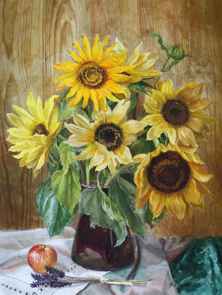 Victoria Kiryanova. Country sunflowers, 2009