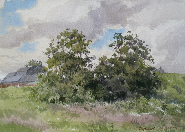 Victoria Kiryanova. Trees near Bykovo-village, 2008