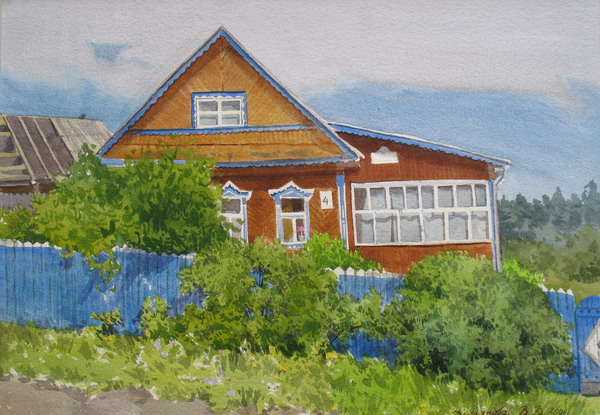 Victoria Kiryanova. Small house in village Bykovo, 2008