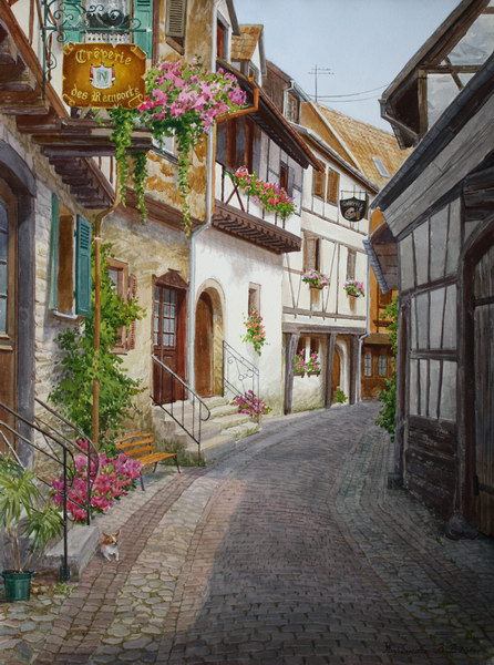 Victoria Kiryanova. Ensishem. Sunny side of street, 2013