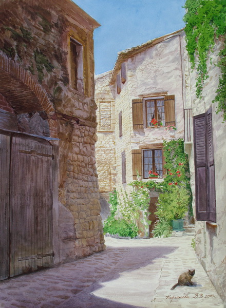 Victoria Kiryanova. Eze-village. Sunny day, 2010