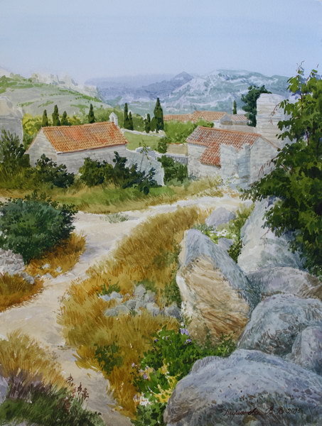 Victoria Kiryanova. Mountain hamlet in Provence, 2015