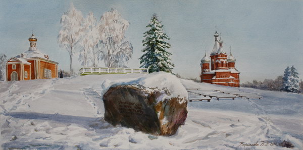 Victoria Kiryanova. Origin of Volga. View of Transfiguration cathedral, 2011