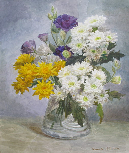 Victoria Kiryanova. Chrysanthemums and liasanthuses, 2008