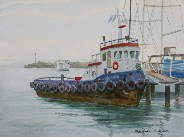 Victoria Kiryanova. Cyprus. In port of Paphos, 2011