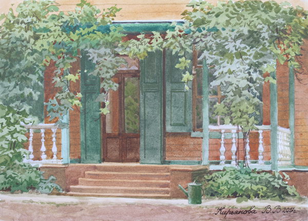 Victoria Kiryanova. Porch of Tolstoy's estate, 2016