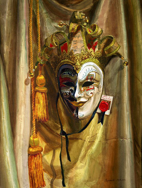 Victoria Kiryanova. Masque on broaded drapery, 2005