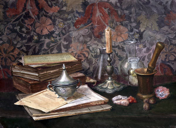 Victoria Kiryanova. Still life of alchemist, 2004