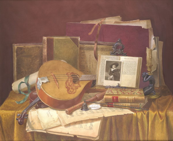Victoria Kiryanova. Still life with musical instruments, 2010