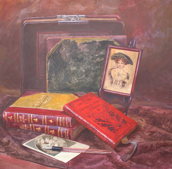 Victoria Kiryanova. Still life with portrait, 2006