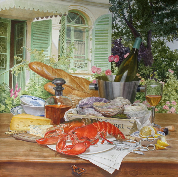 Victoria Kiryanova. Lunch in garden, 2013