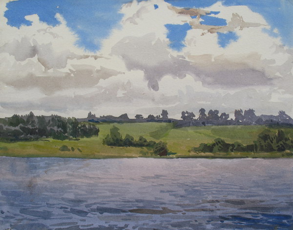 Victoria Kiryanova. Clouds over Volga, 2009