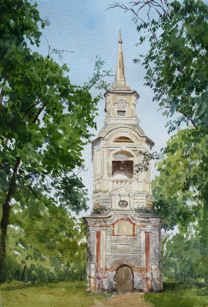 Victoria Kiryanova. Ostashkov. Bell tower of Transfiguration Church, 2011