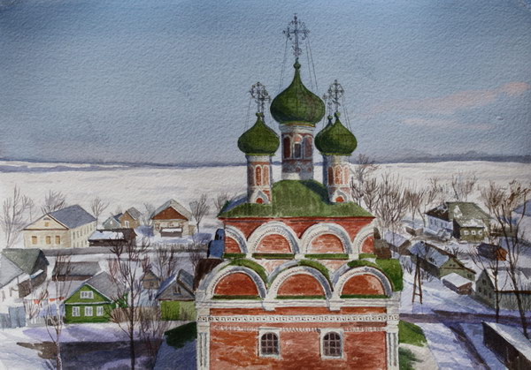 Victoria Kiryanova. Ostashkov. View from Trinity monastery.s bell tower, 2011