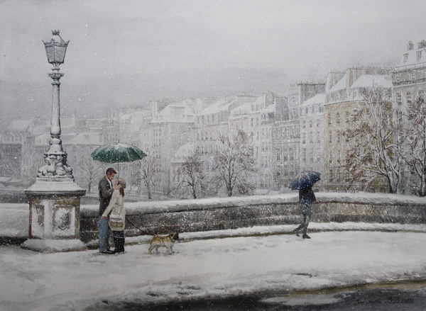 Victoria Kiryanova. Paris. On bridge, 2013
