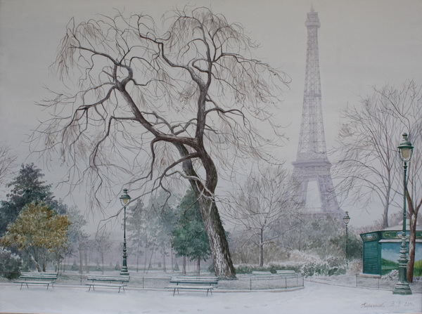 Victoria Kiryanova. Paris. First snow, 2014