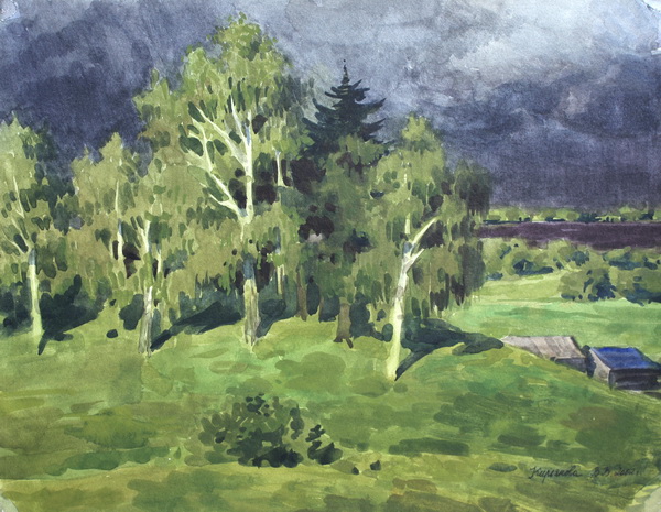 Victoria Kiryanova. Before raining, 2002