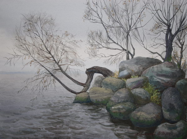 Victoria Kiryanova. Late autumn. Night is coming on, 2012