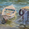 Montenegro. Boat at pier, 2010