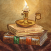 Burning out candle, 2011
31x41 cm; ��� ������� ����� ������