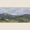 Cyprus. Clouds over mountains. Sketch, 2011
