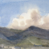 Clouds over mountains. Alania, 2004