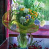 Autumn flowers at window, 2002
79.5x58.5 cm; ��� ������� ����� ������