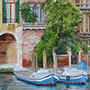 Venice. Tied up boats, 2014