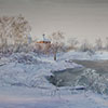 Winter monring on Kliazma, 2015
46.5x61.5 cm; ������� �� ���������