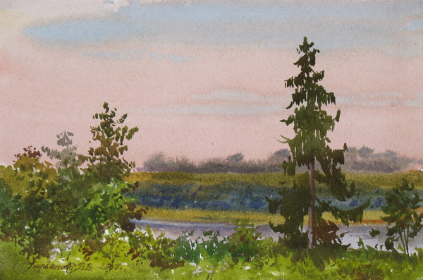 Victoria Kiryanova. Dawn over Volga, 2007