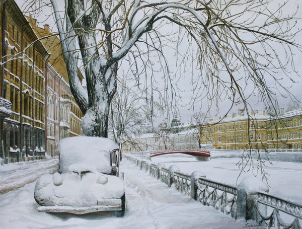 Victoria Kiryanova. St.Petersburg. Snowy seafront, 2012