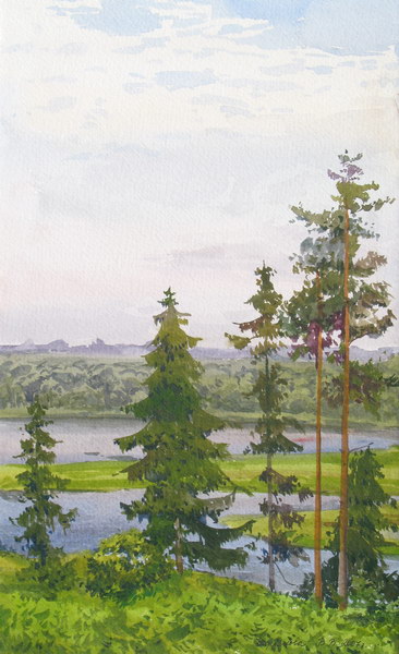 Victoria Kiryanova. Trifonich. View of river Cubanka, 2007