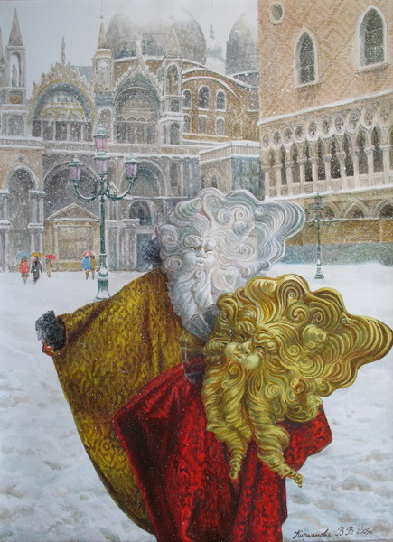 Victoria Kiryanova. At palace of Doges, 2009