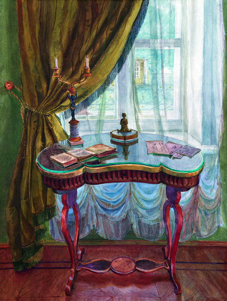 Victoria Kiryanova. At window, 2002