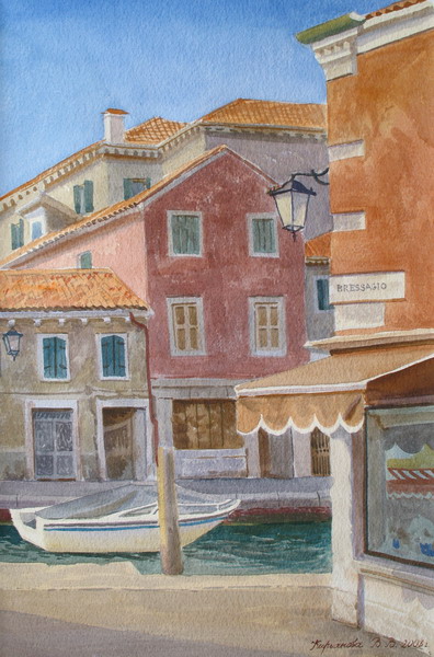 Victoria Kiryanova. Small street Bresadjio in Murano, 2008