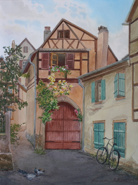 Victoria Kiryanova. Small street in Colmar, 2014