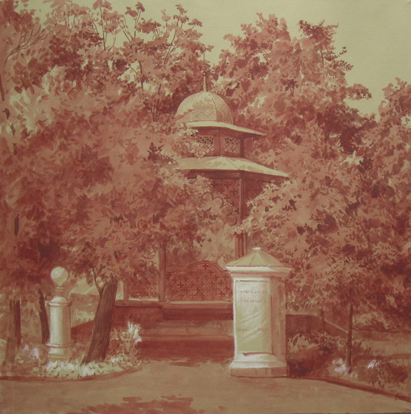 Victoria Kiryanova. In Hermitage garden, 2010