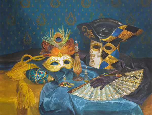 Victoria Kiryanova. Fan and venice masque, 2007