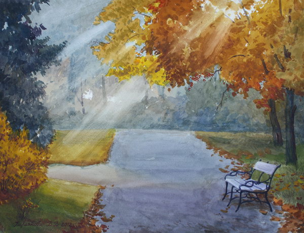 Victoria Kiryanova. Vienna. Autumn in park, 2012