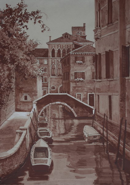 Victoria Kiryanova. Little street in Venice, 2017