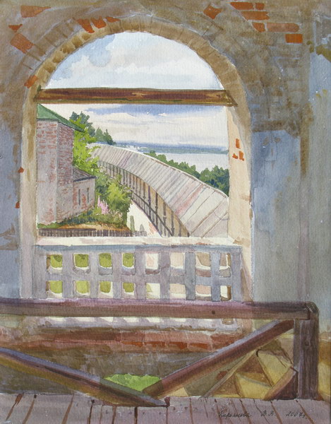 Victoria Kiryanova. View from the Goritsky Monastery, 2007