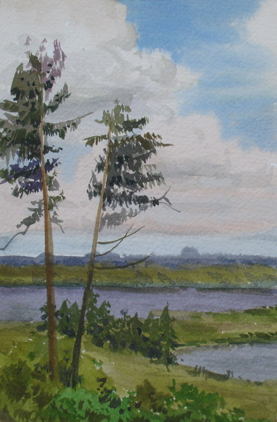 Victoria Kiryanova. View of Cubanka-river, 2008