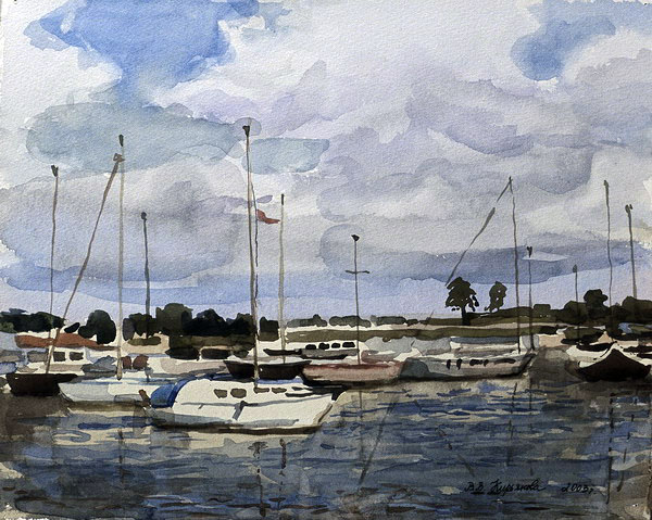 Victoria Kiryanova. Jachts at pier, 2003